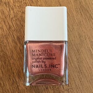 Nails Inc. Mindful Manicure - Be The Energy Rose Gold Crystal Power Nail Polish